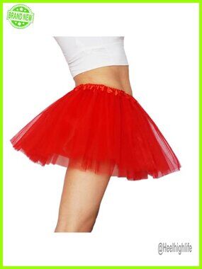 6-Layer Tulle Tutu Skirt Women Short Full Skirt Halloween Costume